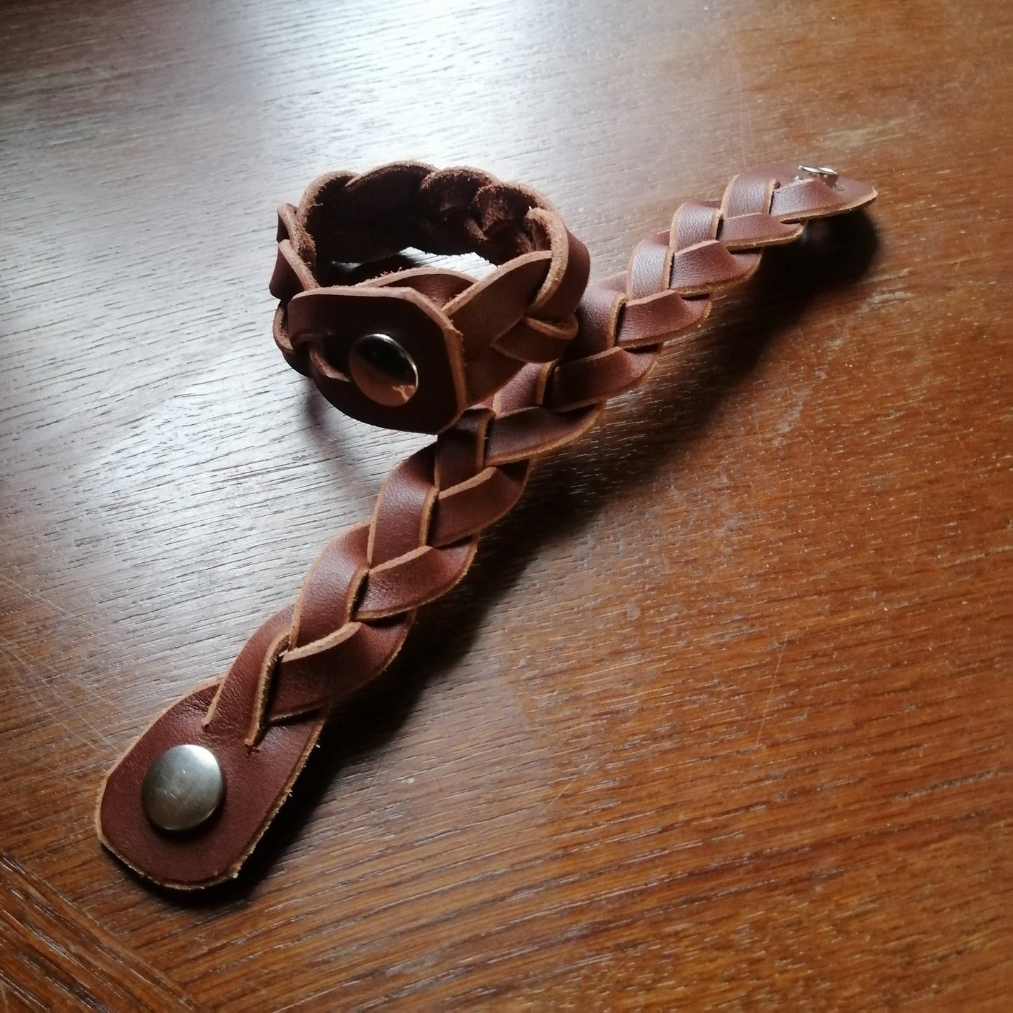 Läderarmband Fläta